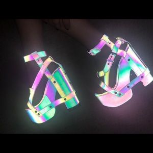 YRU reflective nightcall platforms size 7